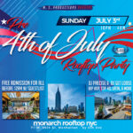 monarch rooftop nyc pre 4th of july party