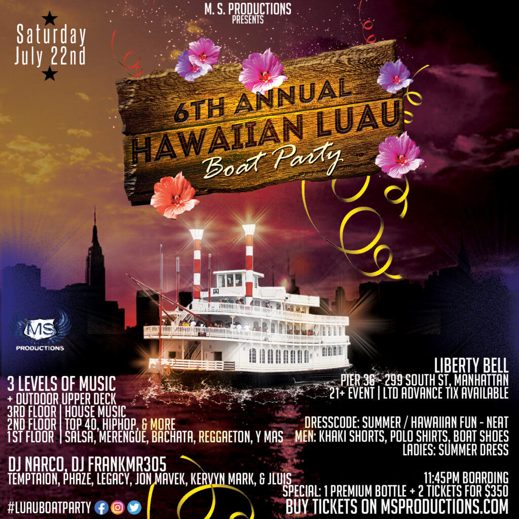 Hawaiian Luau NYC Boat Party